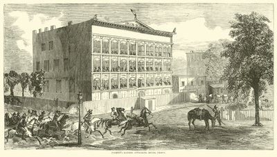 Forrests Räuber greifen das Irving-Gefängnis an, August 1864 von American School