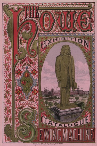 Titelseite des Howe Sewing Machine Exhibition Catalogue, 1876 von American School