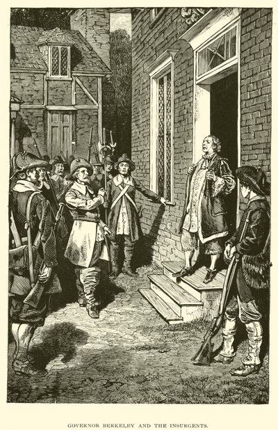 Gouverneur Berkeley und die Aufständischen von American School
