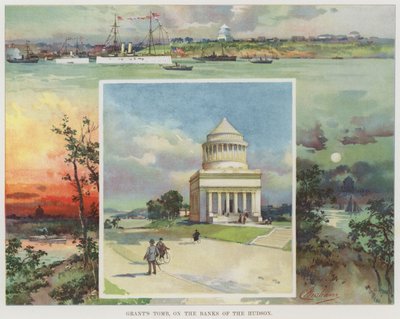 Grants Grabmal, am Ufer des Hudson von American School