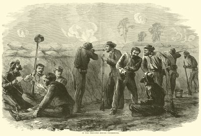 In den Schützengräben vor Petersburg, August 1864 von American School