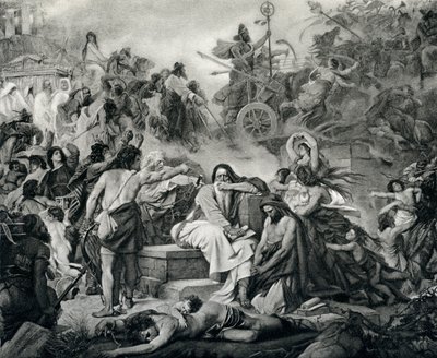 Jeremia beim Fall Jerusalems, aus 