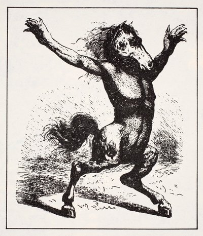 Kelpie Wasserdämon, aus Der Weltführer zu Gnomen, Feen, Elfen und anderen kleinen Leuten von Thomas Keightley (1789-1872) veröffentlicht 1880 von American School