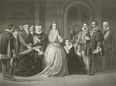 Letzte Momente von Maria Stuart, Königin von Schottland, 1587 von American School