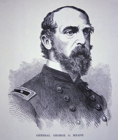 Generalmajor George Meade (1815-72) von American School