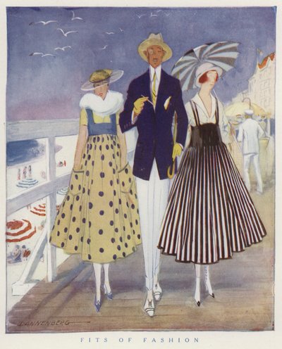 Verspottung der Mode von Männern und Frauen von American School