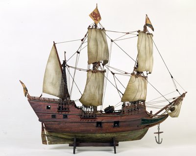 Modell der Halve Maen, Henry Hudsons Schiff, 1825-1900 von American School