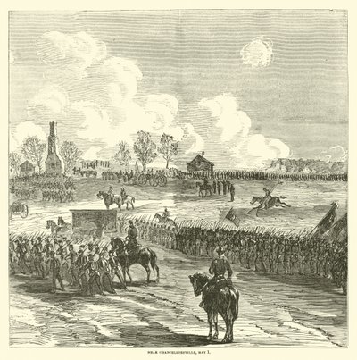 In der Nähe von Chancellorsville, 1. Mai, Mai 1863 von American School