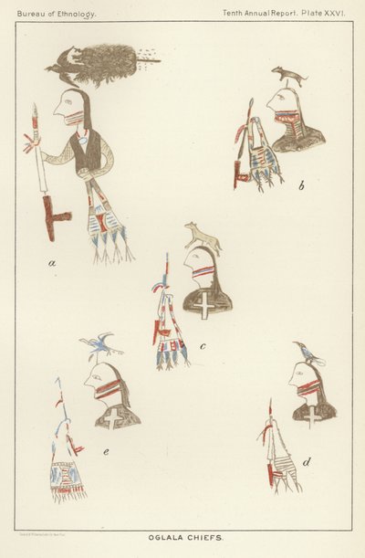 Oglala-Häuptlinge von American School