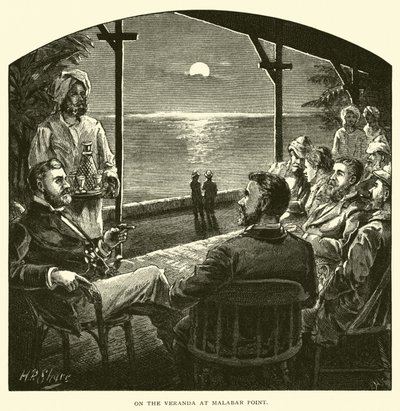 Auf der Veranda in Malabar Point von American School