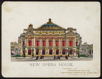 Palais Garnier Opernhaus, Paris, Frankreich (Chromolithografie) von American School