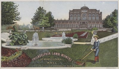 Philadelphia Rasenmäher in der Horticultural Hall von American School