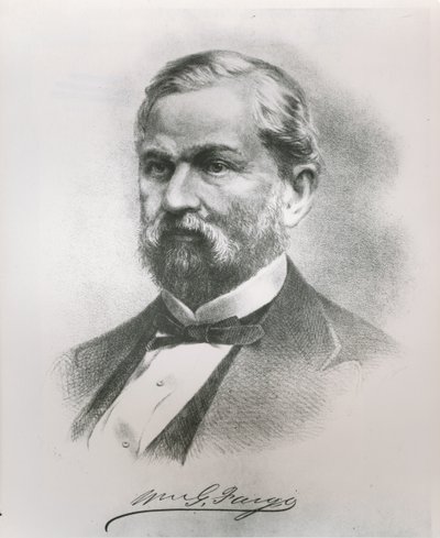 Porträt von William George Fargo (1818-81), Mitbegründer von Wells Fargo & Co. von American School