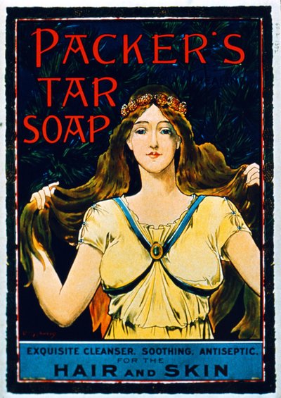 Plakat für Packers Teerseife von American School