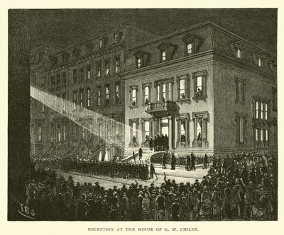 Empfang im Haus von G W Childs von American School