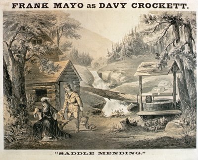 Sattelflicken, Plakat für Davy Crockett mit Frank Mayo von American School