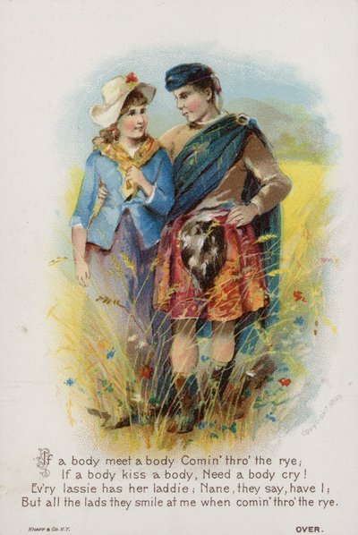 Schottisches Liebespaar von American School
