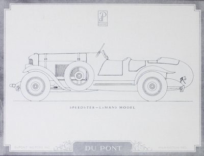 Speedster - LeMans Modell, DuPont Motorwagen, 1921 von American School