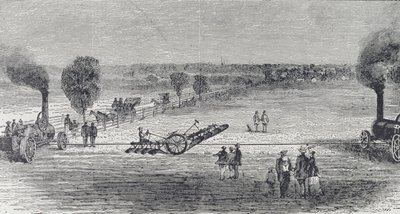 Dampfpflug auf Pattersons Farm, Illustration aus 