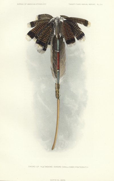 Schwert von Thlewekwe (Schwertschlucker-Bruderschaft) von American School