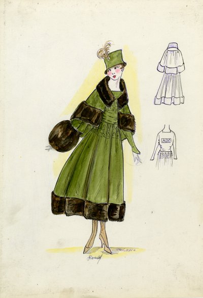 Maßgeschneiderter Anzug, Doucet, Herbst 1916 von American School