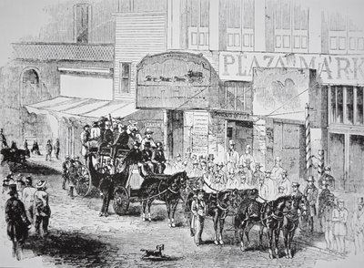 Die Butterfield Overland Mail Coach, veröffentlicht in Harper