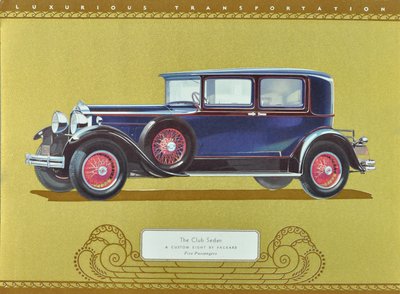 Der Club Sedan, Ein Custom Eight von Packard, veröffentlicht 1930 von American School