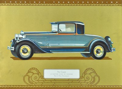 Das Coupé, Ein Custom Eight von Packard, veröffentlicht 1930 von American School