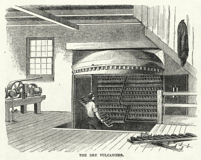 Der Trocken-Vulkanisierer (Stich) von American School