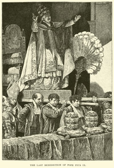 Der letzte Segen von Papst Pius IX. von American School