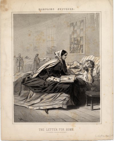 Der Brief nach Hause, Illustration aus Campaign Sketches von American School