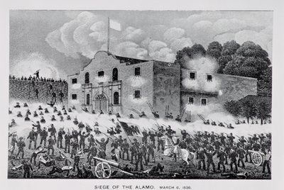 Die Belagerung von Alamo, 6. März 1836, aus 