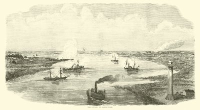 Der Angriff auf Sabine Pass, November 1863 von American School
