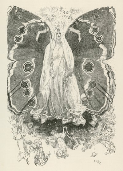 Titania, Figur aus William Shakespeares Stück Ein Sommernachtstraum (Gravur) von American School