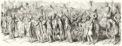 Triumphzug des Kaisers Aurelian (Stich) von American School