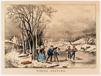 Wintervergnügen, ca. 1800-10 von American School