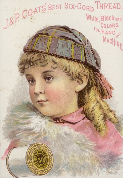 Junges Mädchen mit Hut und Schal von American School