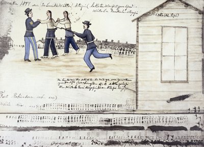 Der Tod von Crazy Horse (ca. 1842-77) im Jahr 1877, Fort Robinson, Nebraska von Amos Bad Heart Buffalo
