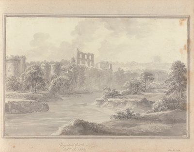 Ansichten in England, Schottland und Wales: Chepstow Castle, 15. Oktober 1802 von Amos Green