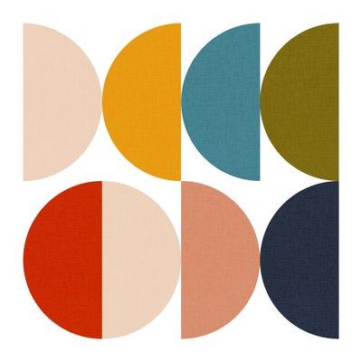 Mid-Century Geometrisches Farbspiel von Ana Rut Bre