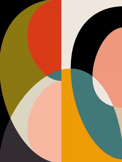 Mittleres Jahrhundert Pastell 11 von Ana Rut Bre