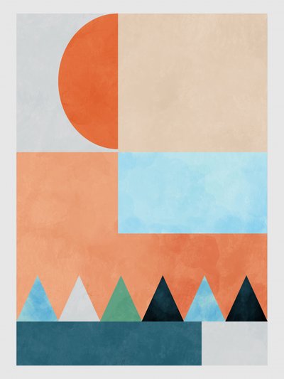 Räume Blaues Dreieck von Ana Rut Bre