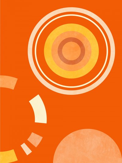 Frühling Mitte Rhapsodie Orange 4 von Ana Rut Bre