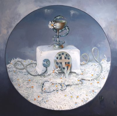 Gänseblümchen Medizinische Symbole von Anastasiia Grygorieva