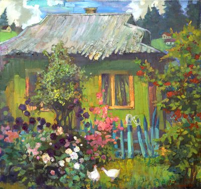 Rustikales Zuhause Sommergarten von Anastasiia Grygorieva