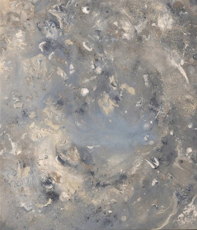 Weiche blau-graue Strömung von Anastasiya Devochkina