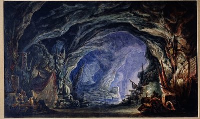 Bühnenbild für das Ballett Le Corsaire von A. Adam von Anatoli Fedorovich Geltser