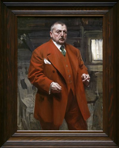 Selbstporträt in Rot von Anders Leonard Zorn