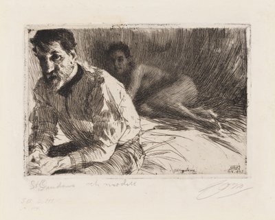 Augustus Saint-Gaudens von Anders Zorn