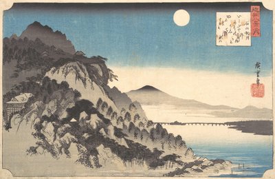 Herbstvollmond am Ishiyama-Tempel Ishiyama shugetsu, aus der Serie Acht Ansichten von..., 1834-35 von Ando Hiroshige